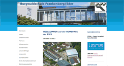 Desktop Screenshot of burgwaldschule.de