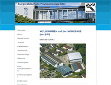 Tablet Screenshot of burgwaldschule.de